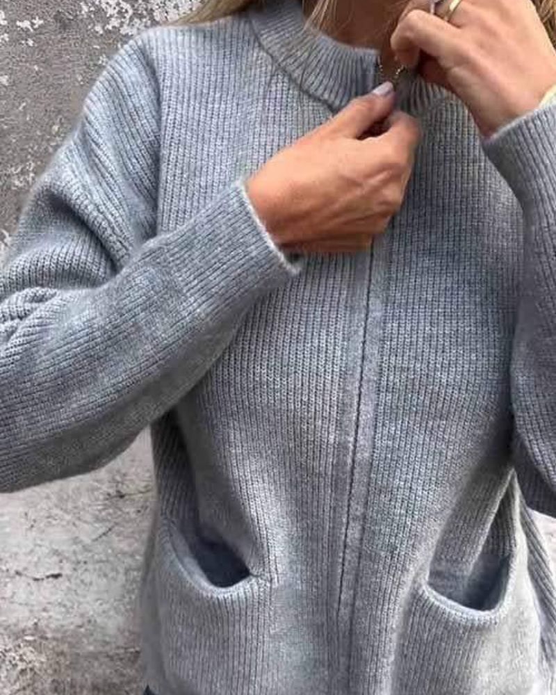 Sarina | Gebreid vest met ritssluiting