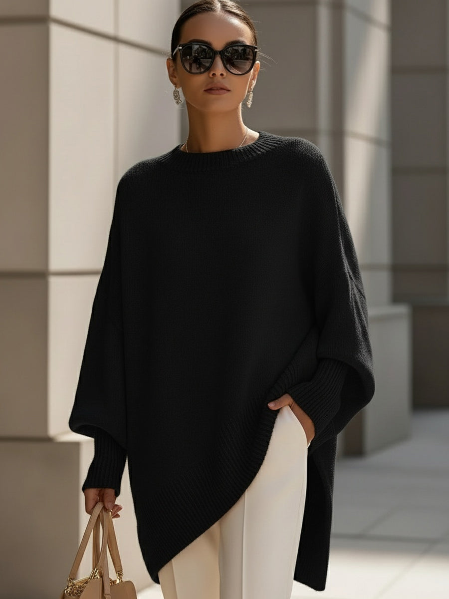 Anneta | Oversized poncho trui