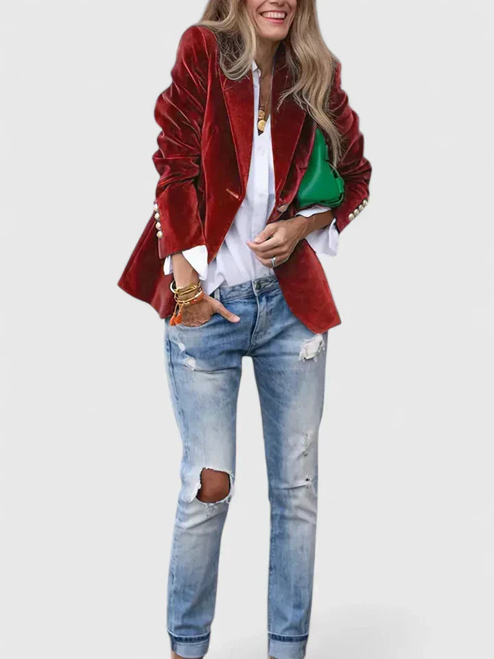 Selene | Klassieke Blazer met Moderne Flatterende Pasvorm