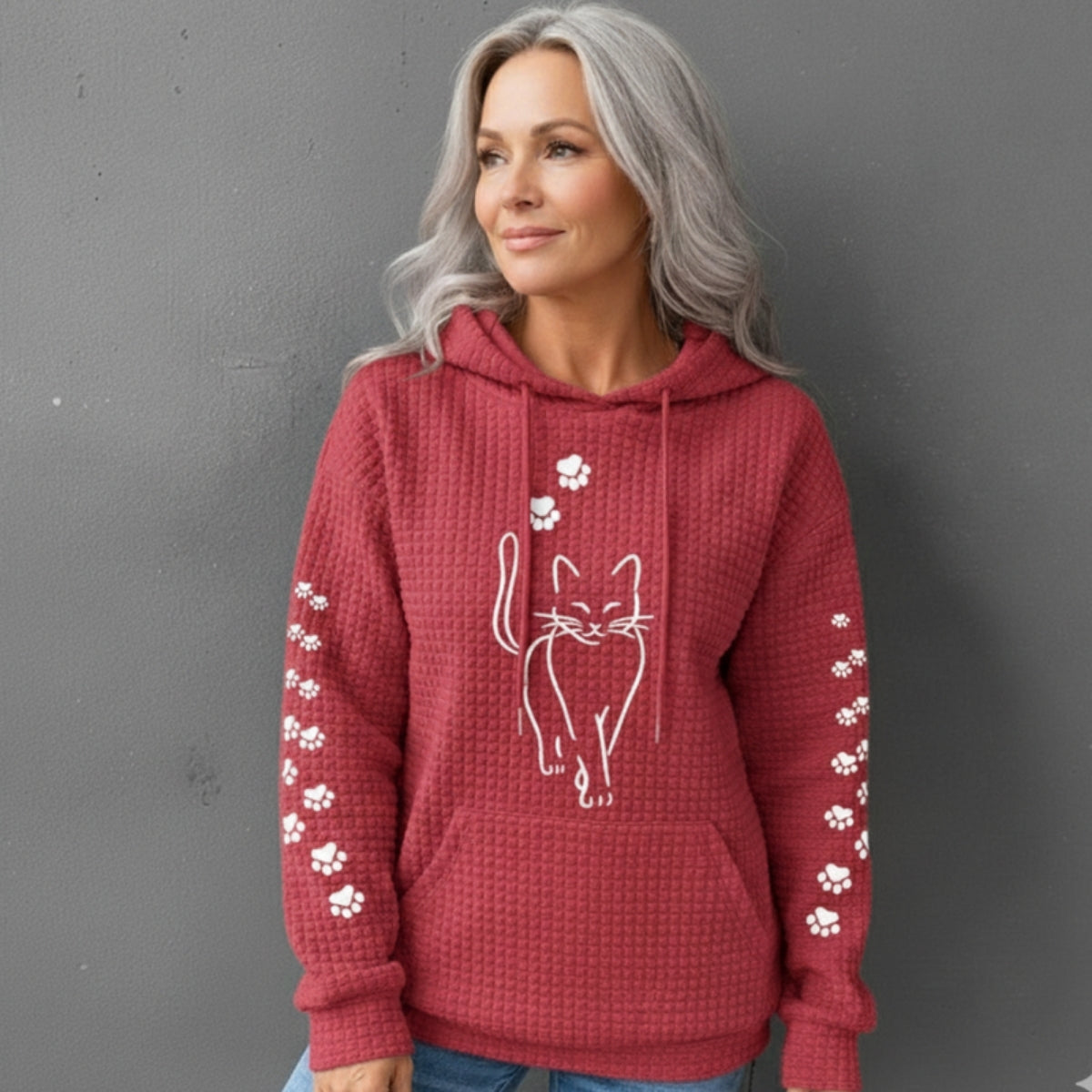 Heindi | Warme Kattenhoodie met Speelse Charme