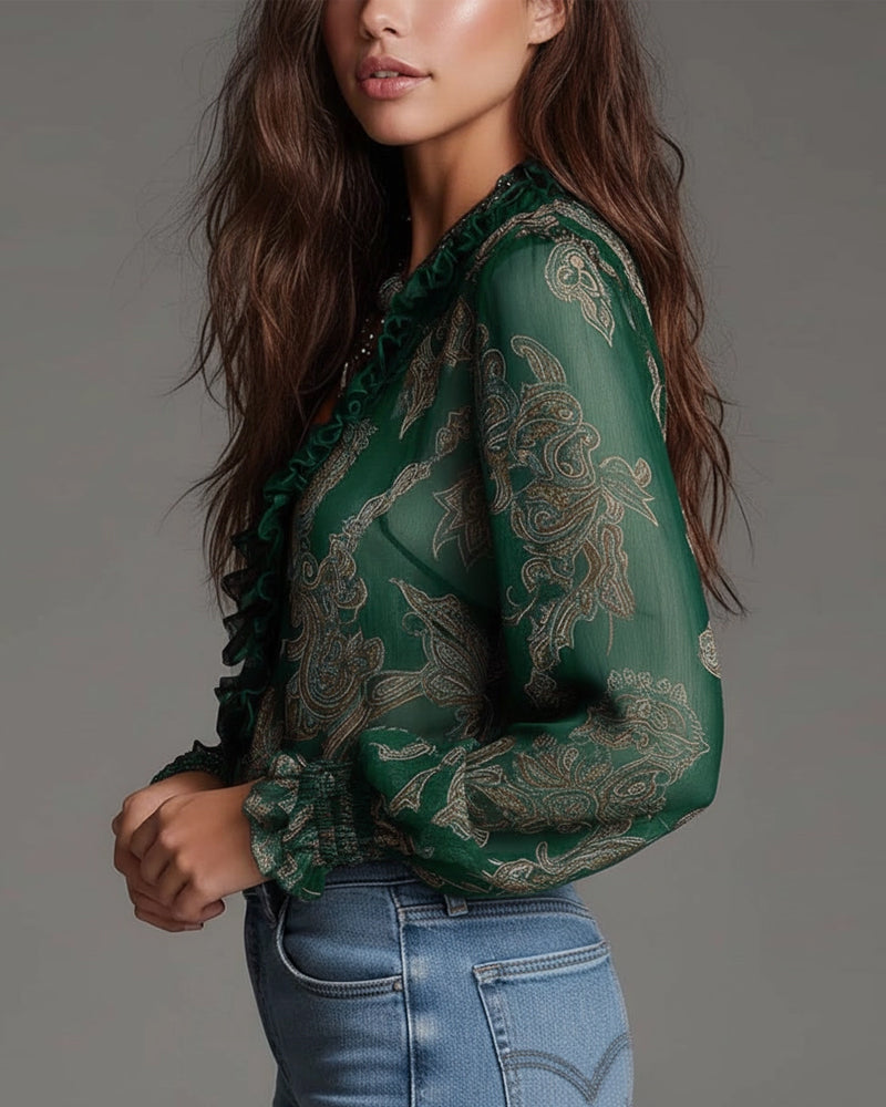 Kimmery | 1/2 Zip Blouse