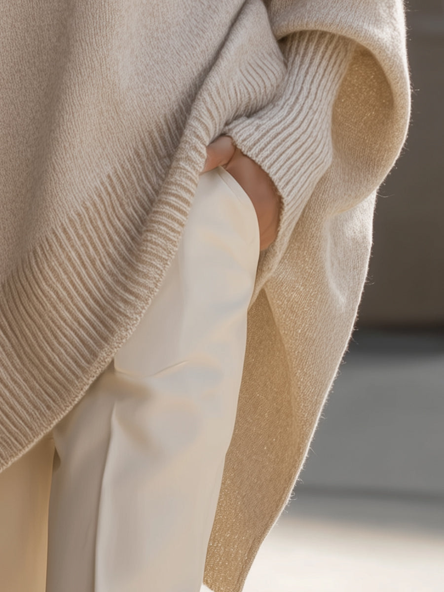 Anneta | Oversized poncho trui