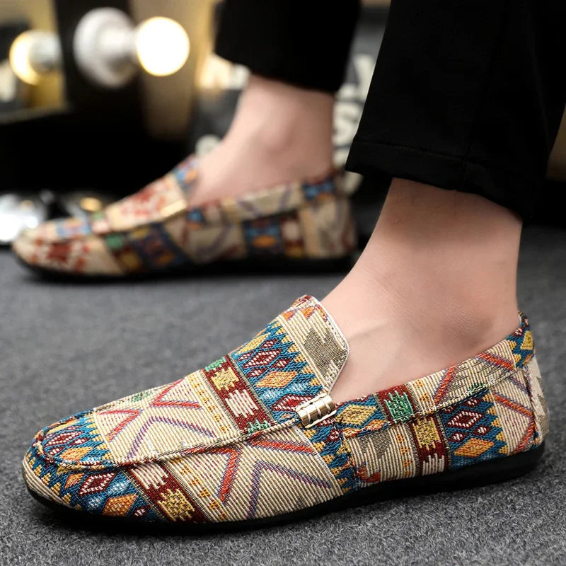 Presco | Boheemse Andes Canvas Loafer