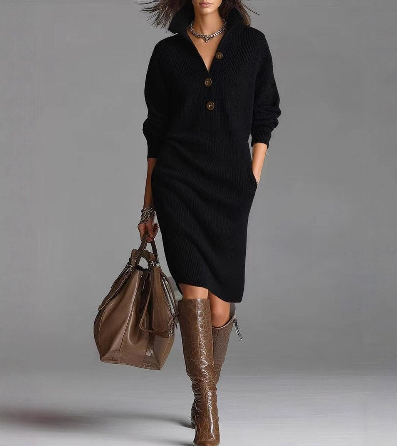 Carmen | Warme gebreide jurk, elegant en comfortabel 1