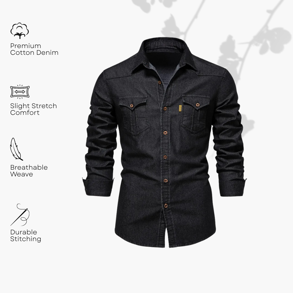Eloy | Katoen Denim Overhemd
