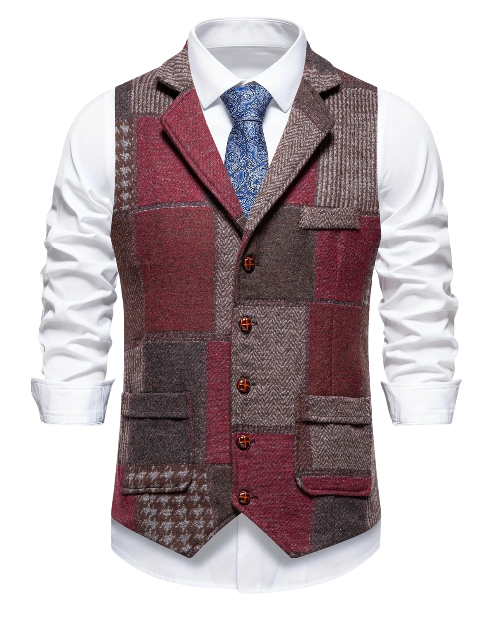 Robert | Elegant patchwork vest