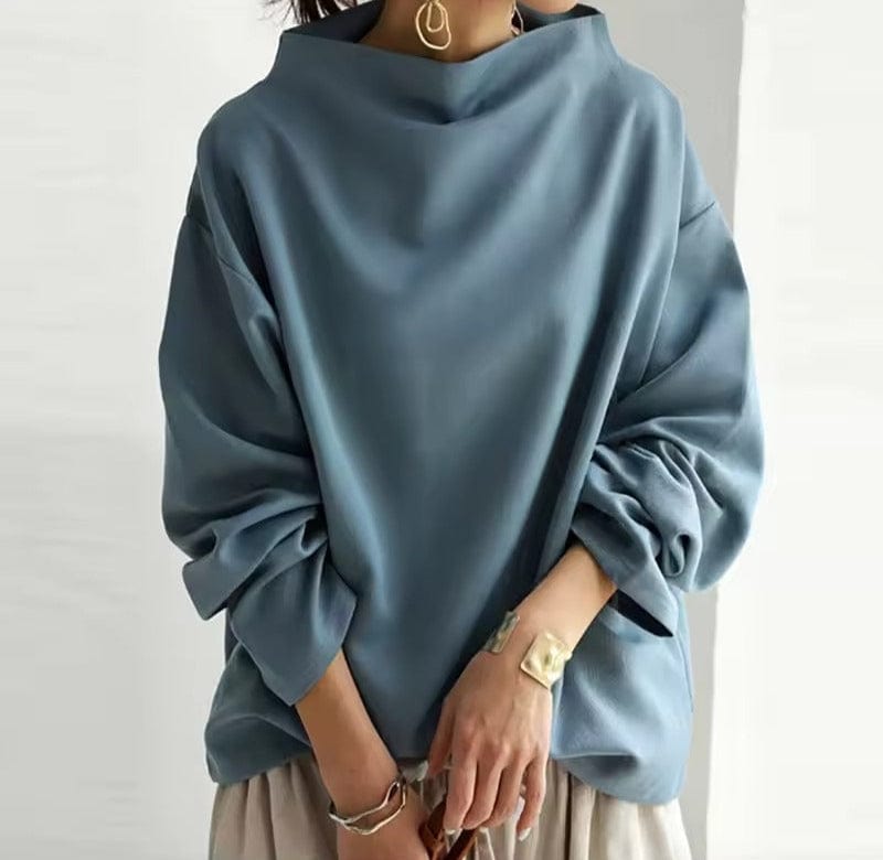 Elidi | Casual top met hoge hals
