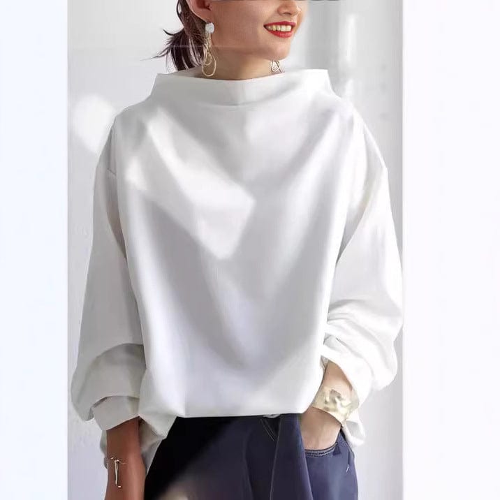 Elidi | Casual top met hoge hals