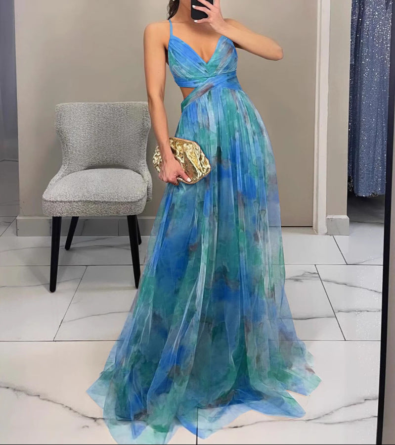 Katrien | Maxi-jurk met bloemenprint