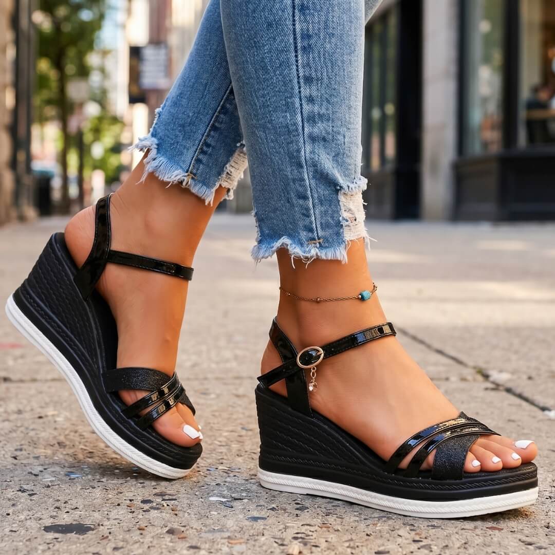 Gianna | Wedge Sandalen