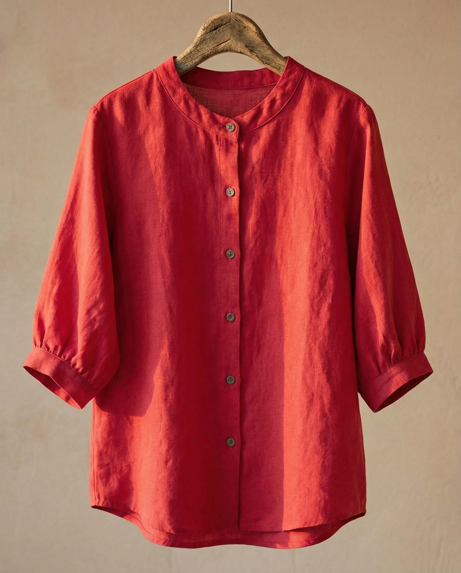 Cherie | Blouse van katoen en linnen
