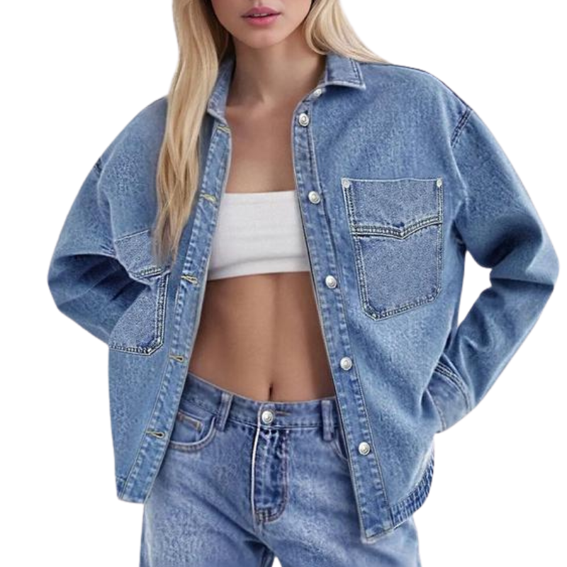 Lanie | Losse jas in vintage stijl