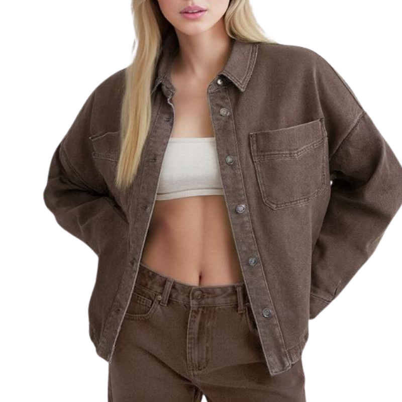 Lanie | Losse jas in vintage stijl