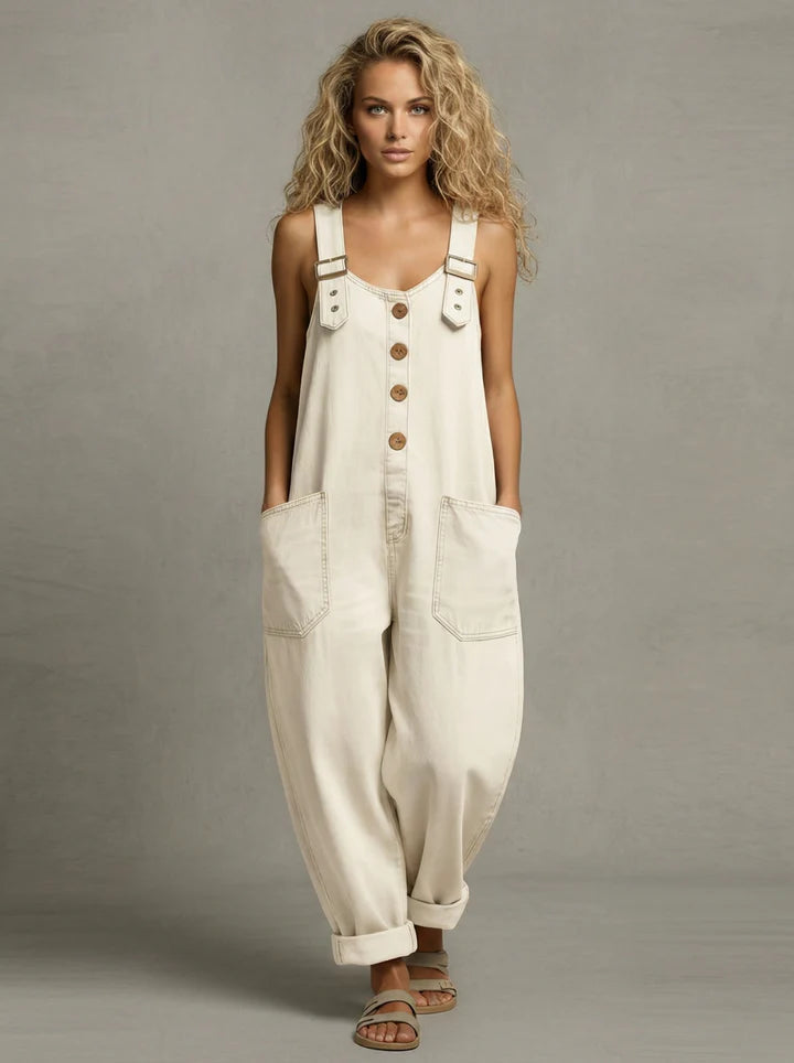 Lejla | Stijlvolle Denim Jumpsuit met zakken