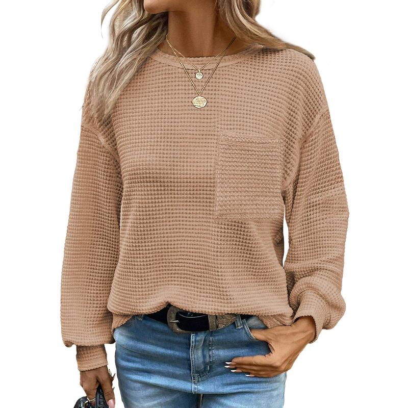 Liora | Gezellige oversized blouse met lange mouwen en ronde hals 3