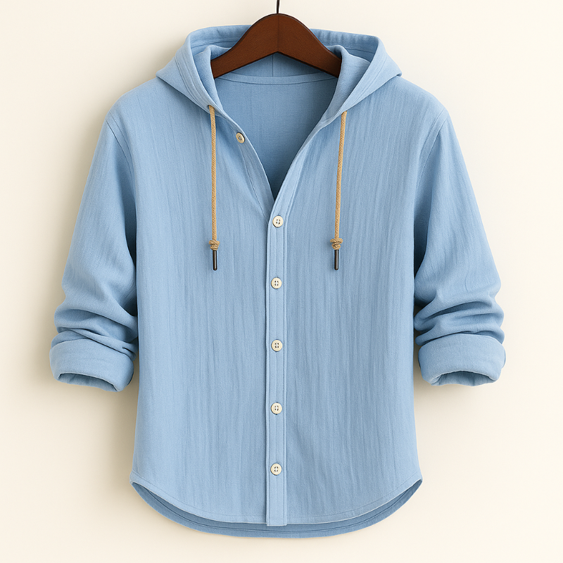Noam | Linnen Hoodie Shirt