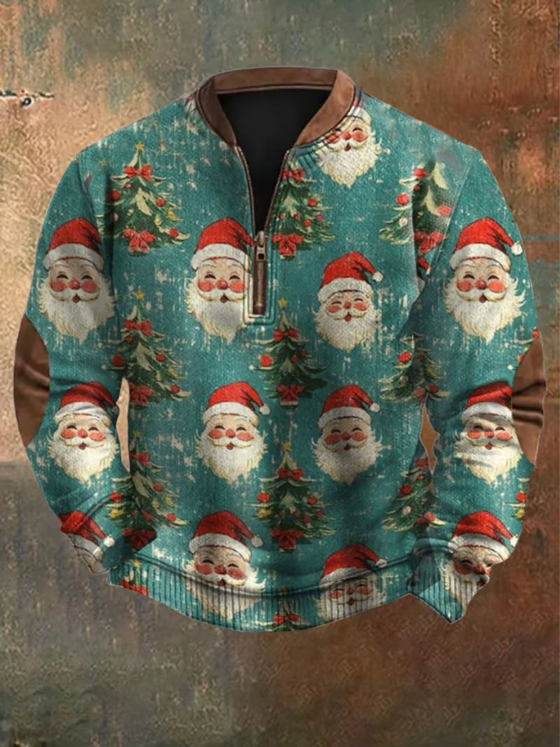 Mateo | Kersttrui met kerstman print