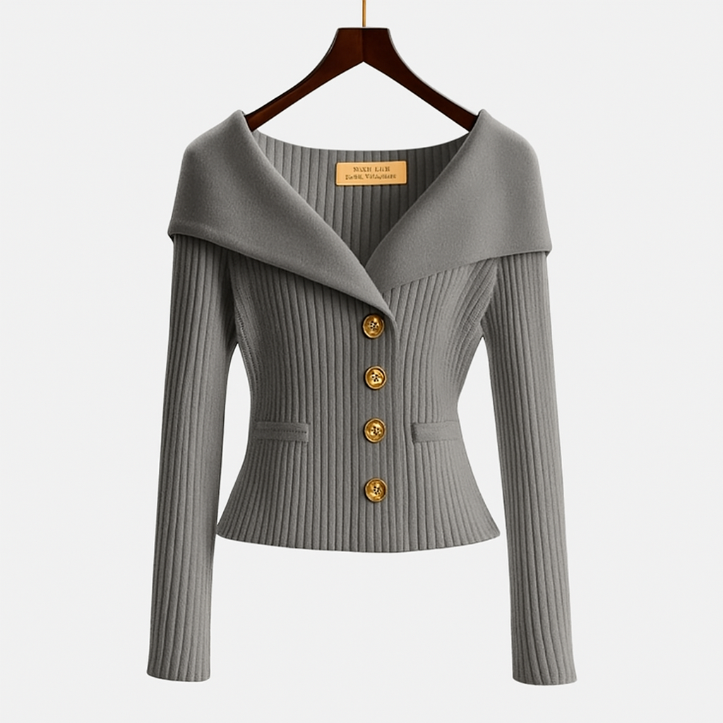 Pauline I Off-Shoulder gebreide cardigan 10