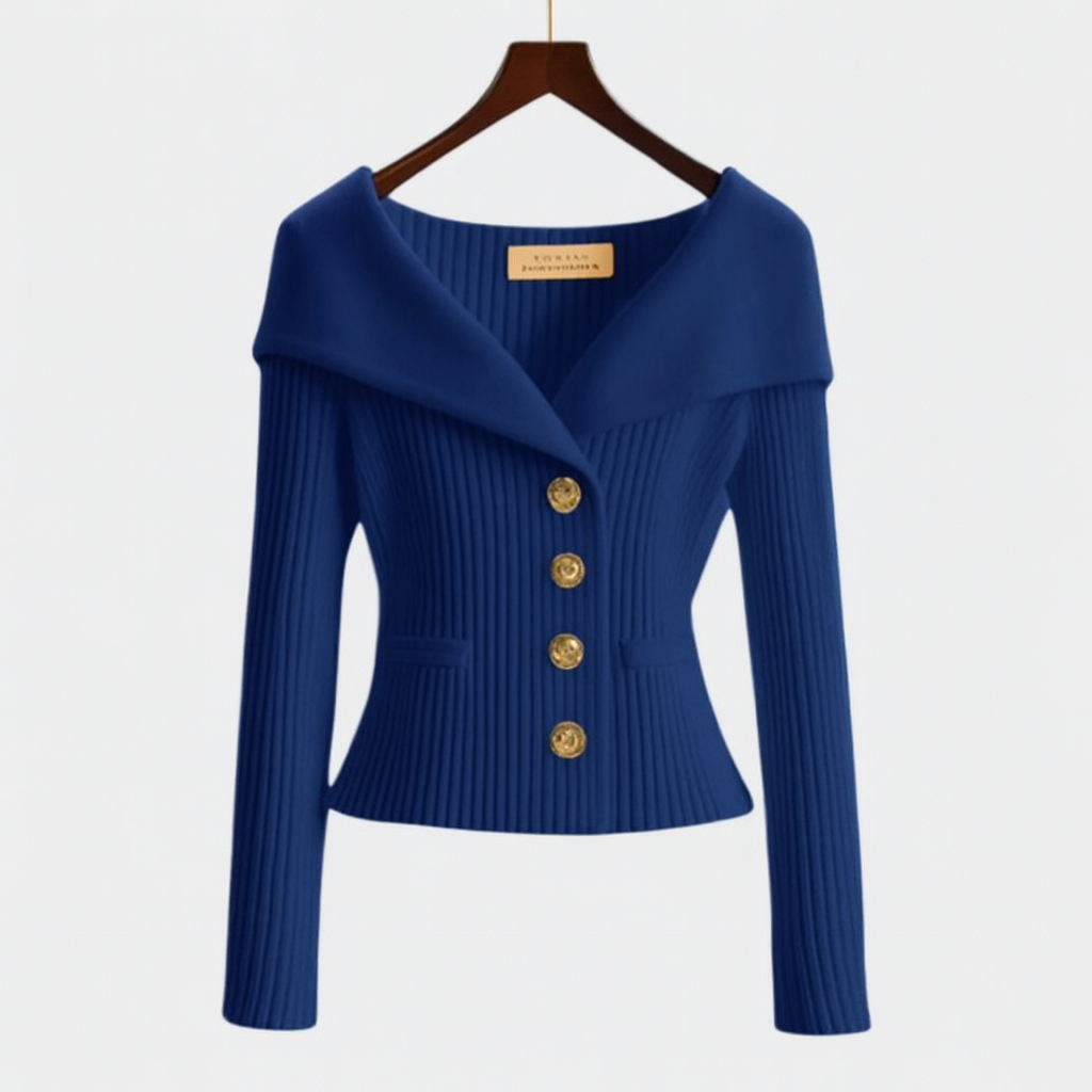 Pauline I Off-Shoulder gebreide cardigan 11