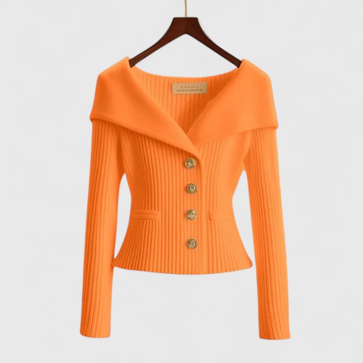 Pauline I Off-Shoulder gebreide cardigan 4