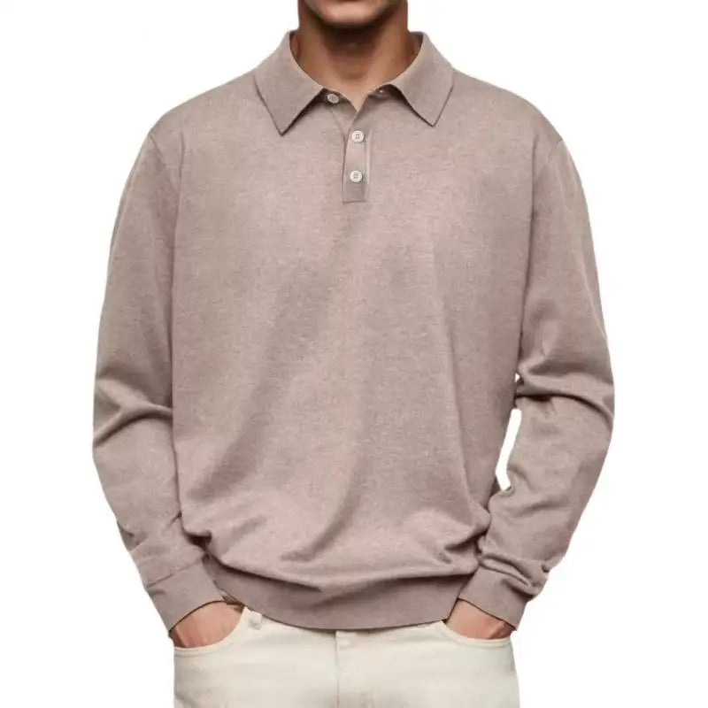 Brent | Casual Poloshirt Met Lange Mouwen
