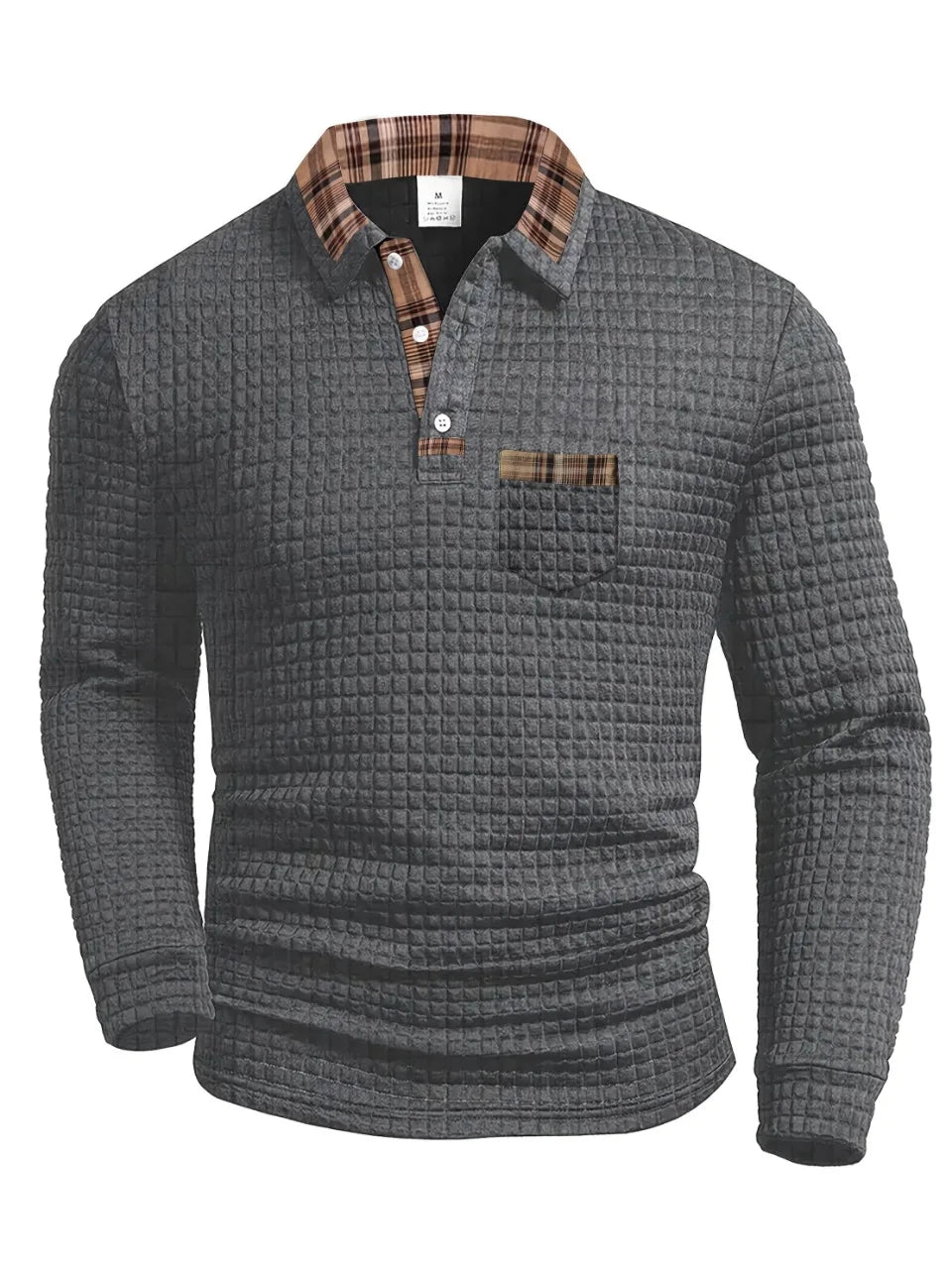 Brix | Polo Shirt Met Ruitpatroon