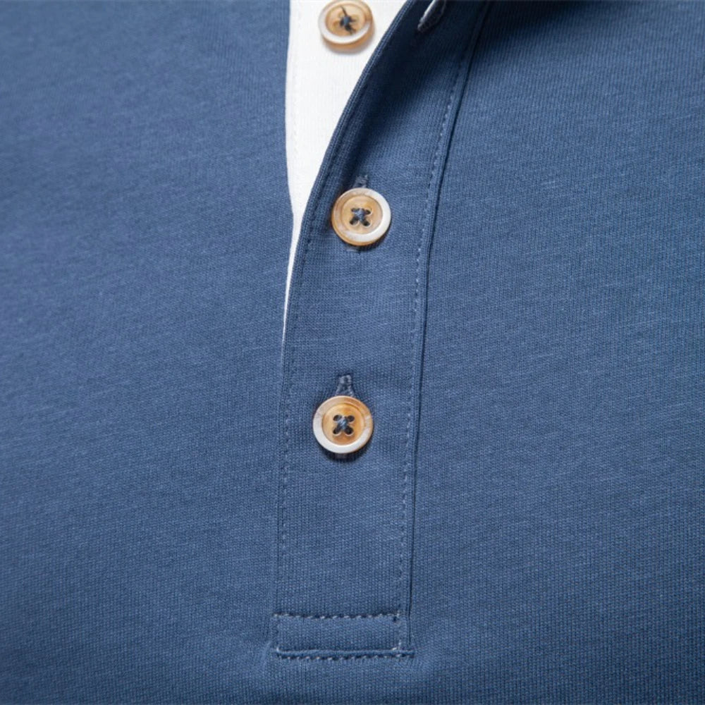 Barry | Henley Heren Shirt Met Lange Mouwen