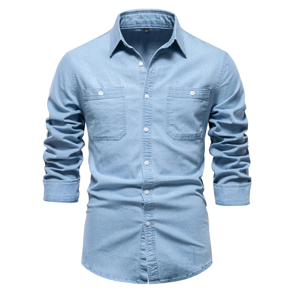 Levi | Robuust Denim Overhemd