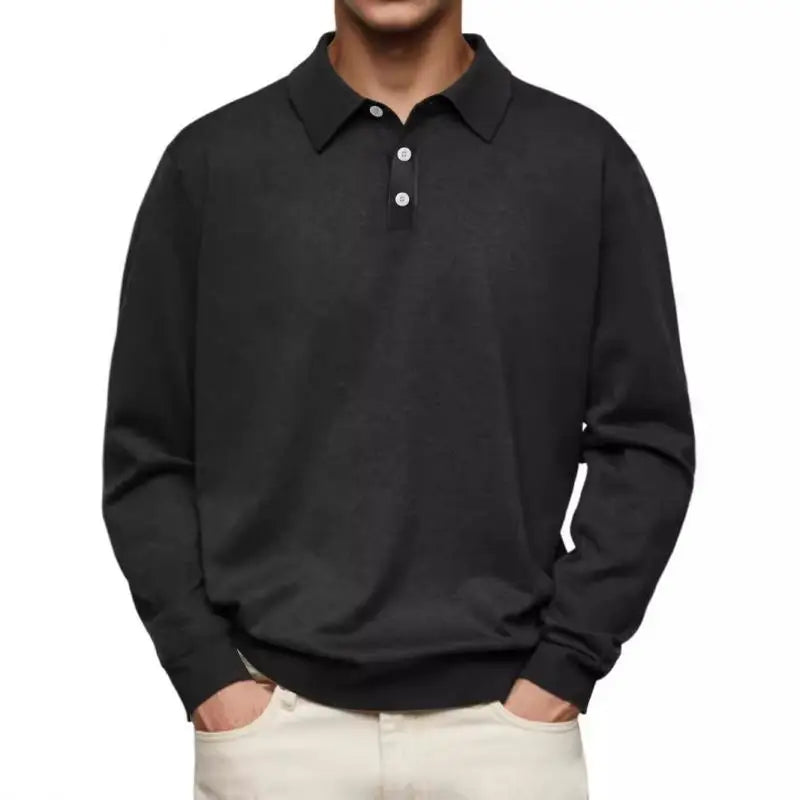 Brent | Casual Poloshirt Met Lange Mouwen