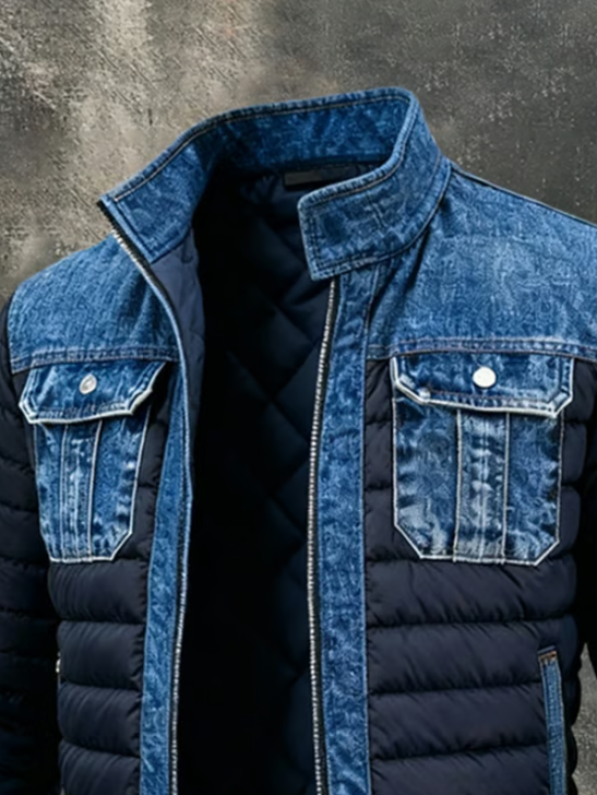 Brandon | Gevoerde Denim Jas