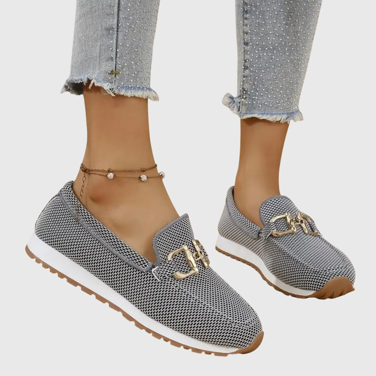Susie | Elegante slipper met gouden details