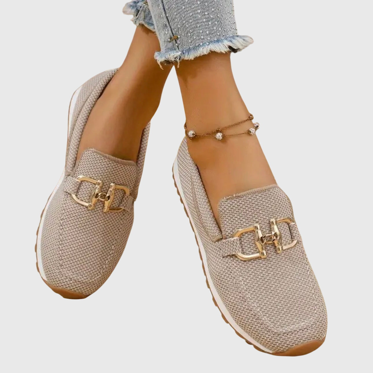 Susie | Elegante slipper met gouden details