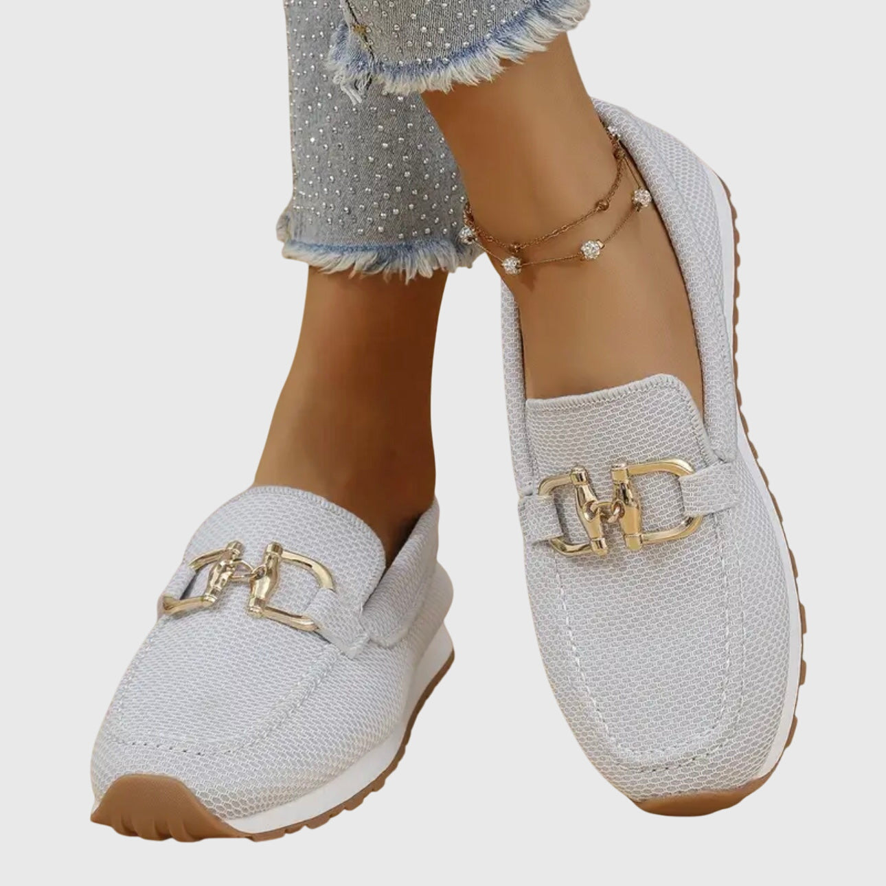 Susie | Elegante slipper met gouden details