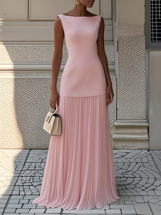Tessi | Artistieke maxi-jurk met bloemenprint