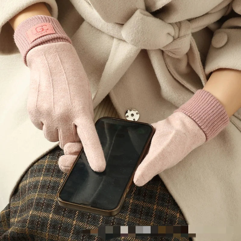 Touchscreen handschoenen van kasjmierwol 4