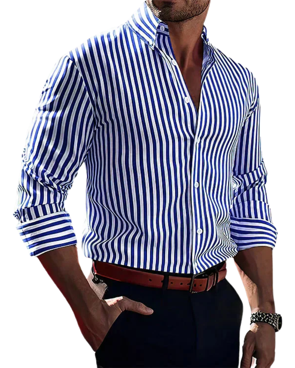 Arthur | Elegant Gestreept Overhemd