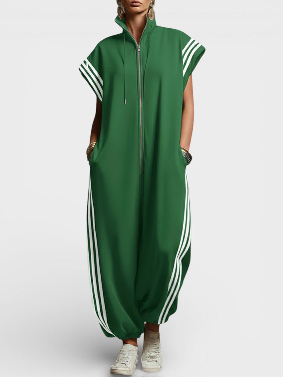 Valentina | Jumpsuit met ritssluiting in de hals