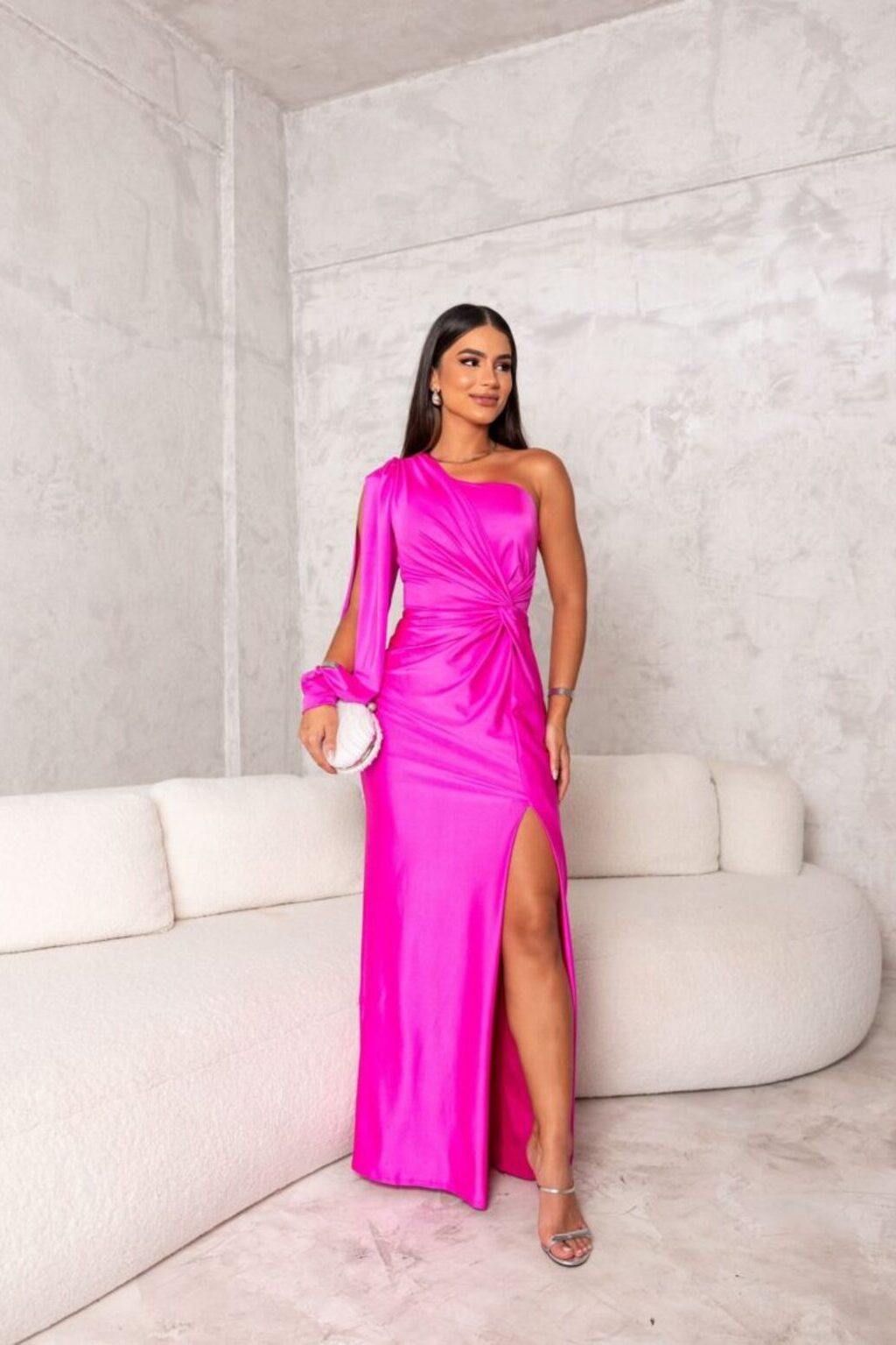 Zarra | Elegante maxi-jurk met één schouder