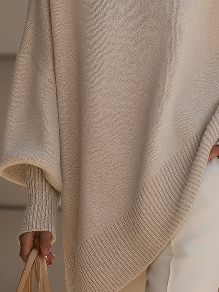 Anneta | Oversized poncho trui