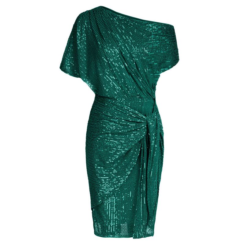 AURELIA™ - Elegante, met pailletten bezette off-shoulder bodycon feestjurk 2