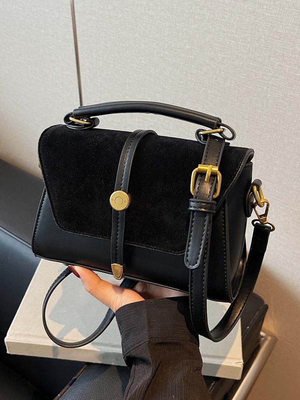 AVANLIE™ - Trendy kleine vierkante schoudertas met contrasterende stiksels 0