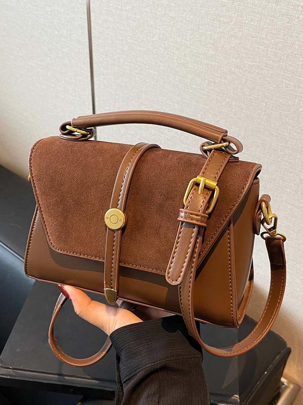 AVANLIE™ - Trendy kleine vierkante schoudertas met contrasterende stiksels 3