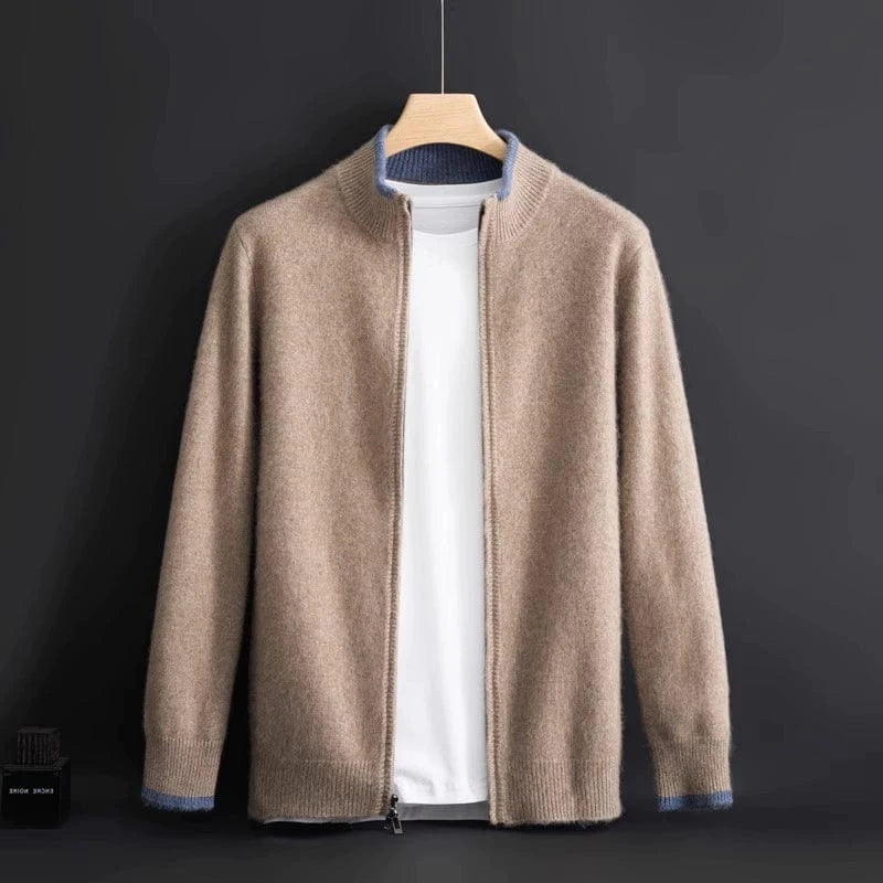 Aidan | Crown Cashmere Cardigan met Rits