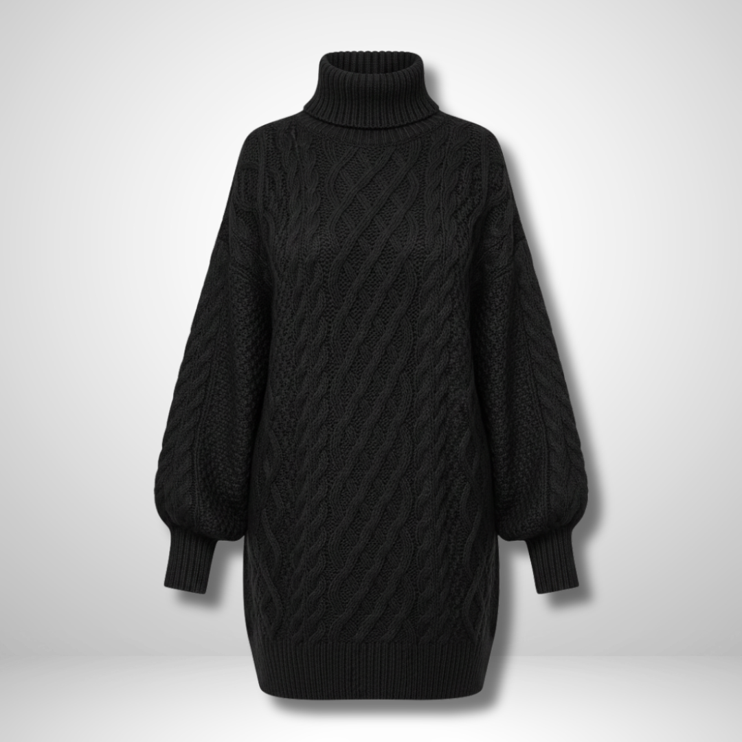 Alena – Dames directionele gebreide trui-jurk 5