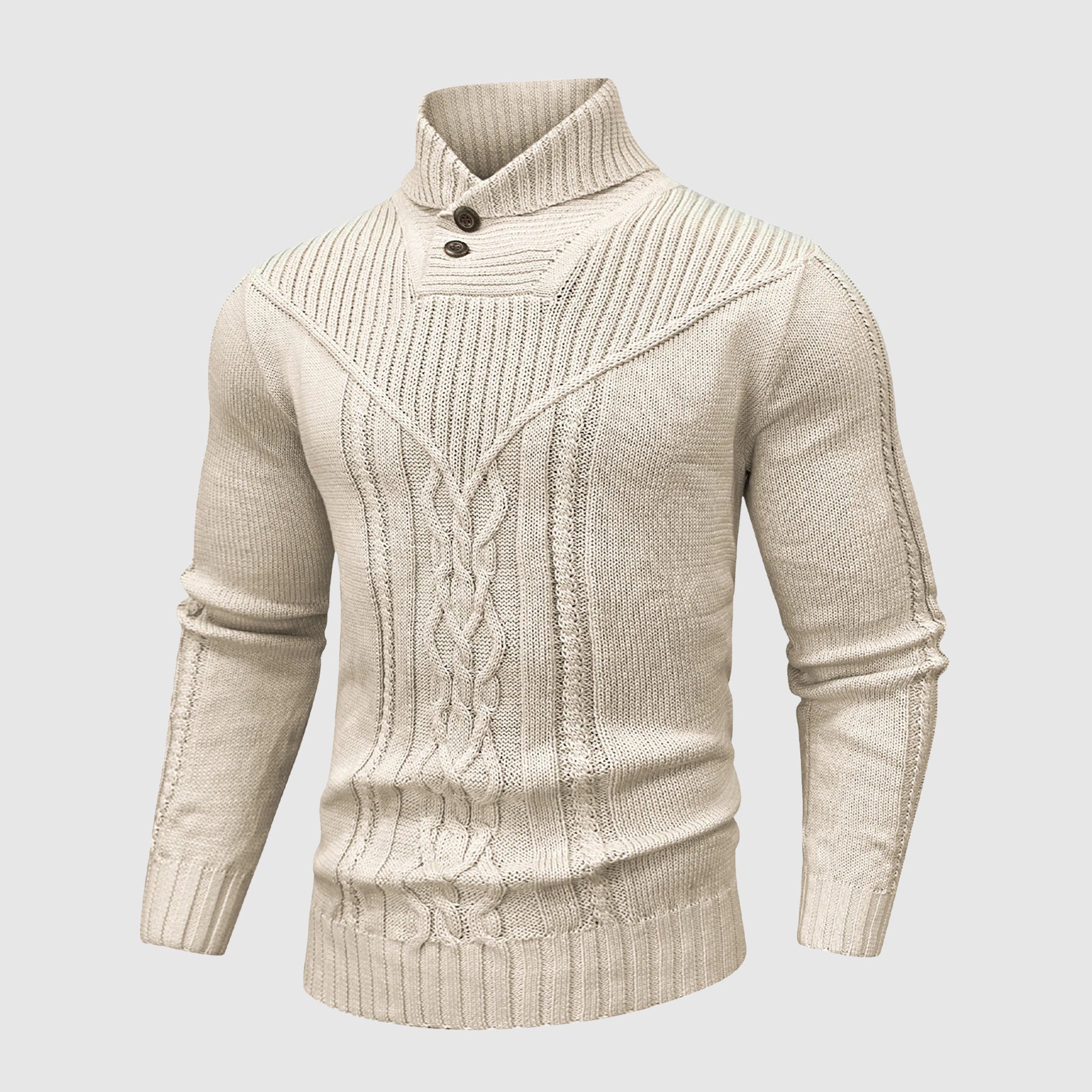 Alessandro Veneti Tailored Pullover met opstaande kraag 3