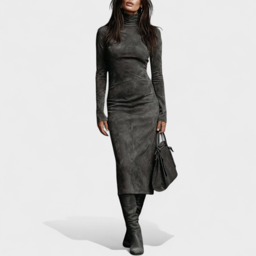 Arvielle | Elegante jurk in suèdestijl 1