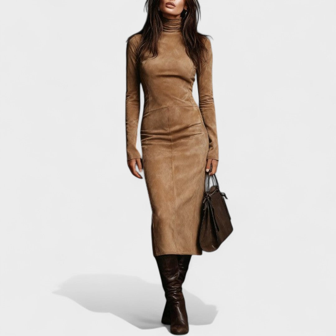 Arvielle | Elegante jurk in suèdestijl 2