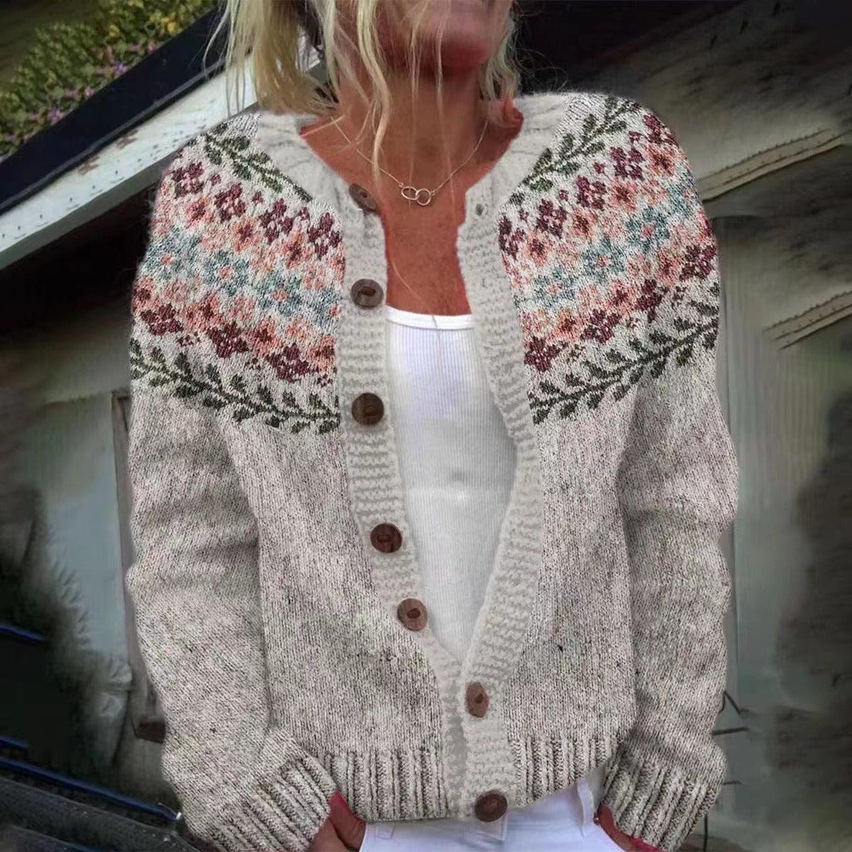 Aubrey gebreide Cozy Cardigan 2