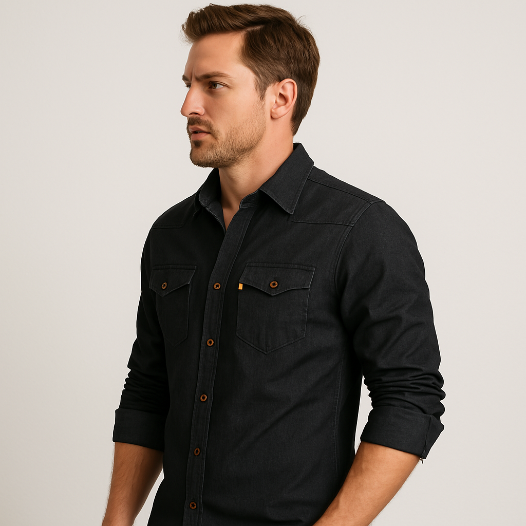 Eloy | Katoen Denim Overhemd