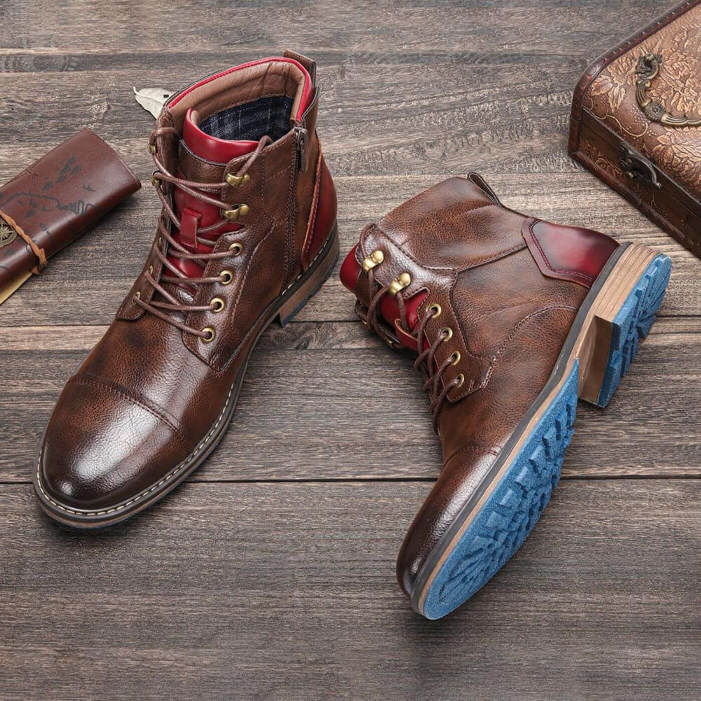 Connor | Premium leren Oxford laarzen